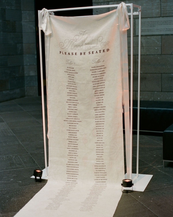 Inside a Daringly Colorful & Cool Wedding at a Melbourne Art Gallery