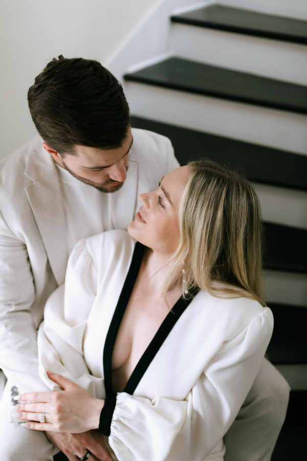 Chic pre-wedding shoot in Santa-Barbara