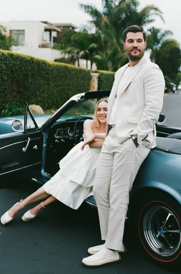Chic pre-wedding shoot in Santa-Barbara
