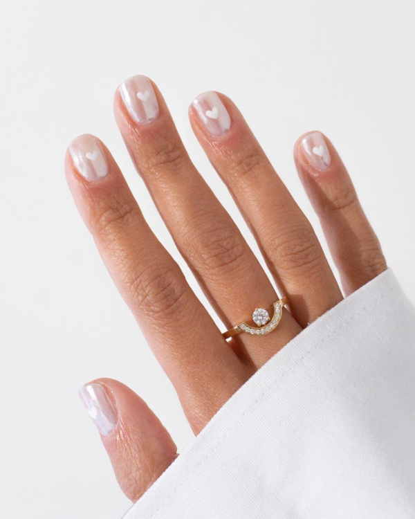 26 Best Minimalist Nail Design Ideas for Wedding | Minimalist Gel Manicure