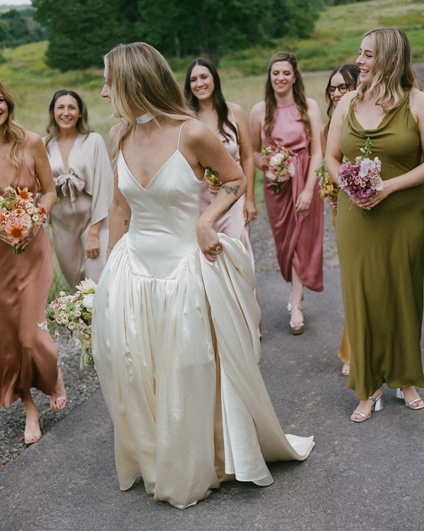 Beautiful Flower Themed Wedding in Accord, New York | Bride in Danielle Frankel Dress