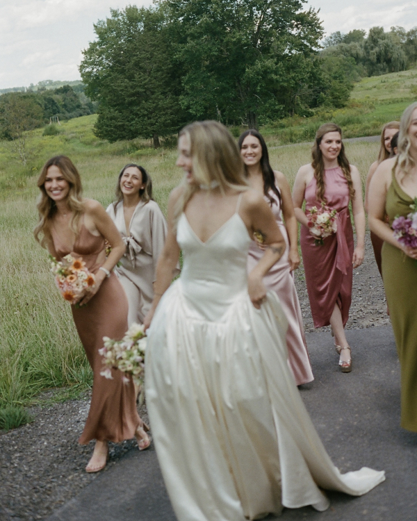 Beautiful Flower Themed Wedding in Accord, New York | Bride in Danielle Frankel Dress