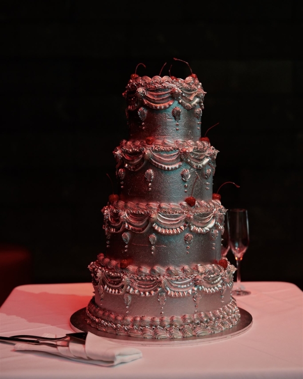 Romantic Wedding in the Garden by Day, Moody Red Event  by Night