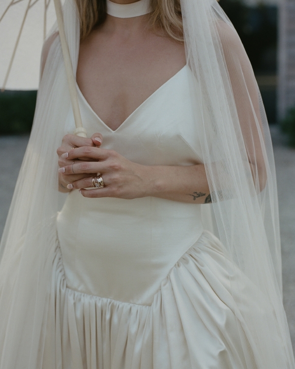 Beautiful Flower Themed Wedding in Accord, New York | Bride in Danielle Frankel Dress