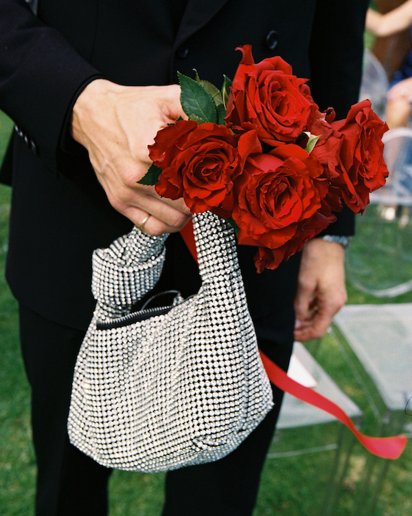 Romantic Wedding in the Garden by Day, Moody Red Event  by Night