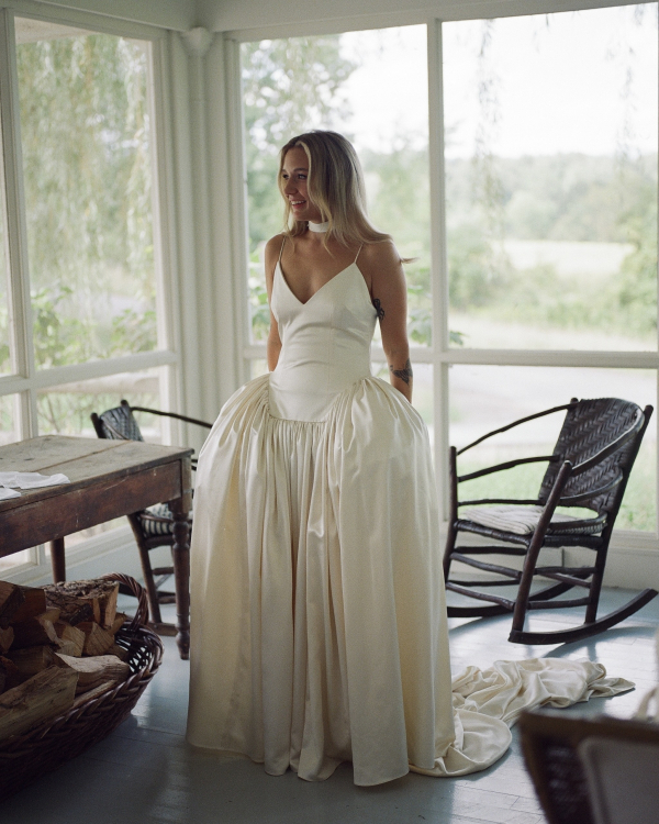 Beautiful Flower Themed Wedding in Accord, New York | Bride in Danielle Frankel Dress