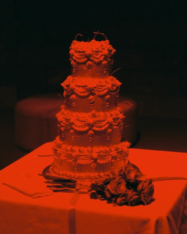 Romantic Wedding in the Garden by Day, Moody Red Event  by Night