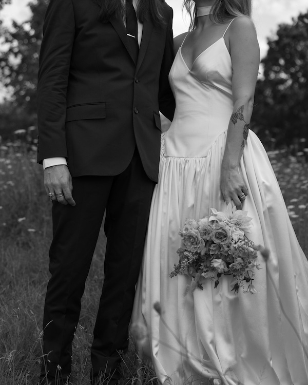 Beautiful Flower Themed Wedding in Accord, New York | Bride in Danielle Frankel Dress