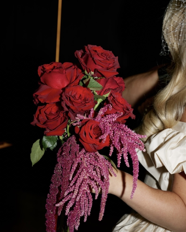 Romantic Wedding in the Garden by Day, Moody Red Event  by Night