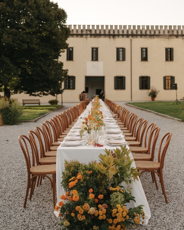 A Golden Wedding at a Storybook Castle Just Outside Venice, Italy