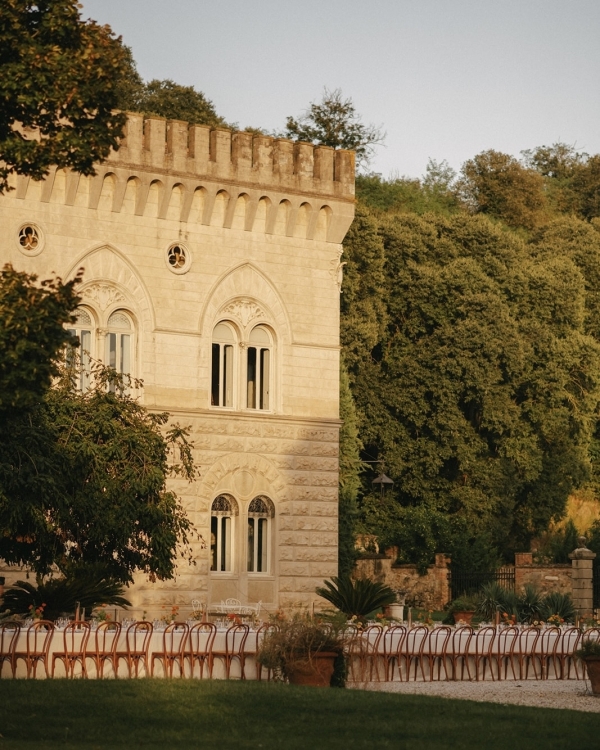 A Golden Wedding at a Storybook Castle Just Outside Venice, Italy