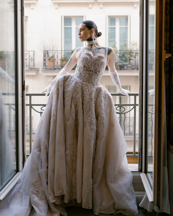LGBTQIA+ Influencer Couple's Chic Parisian Elopement