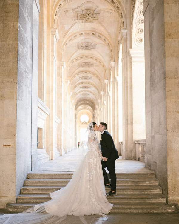 LGBTQIA+ Influencer Couple's Chic Parisian Elopement