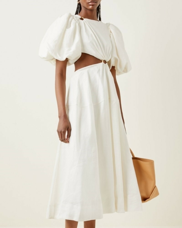 Wedding Dress With Side Cutouts