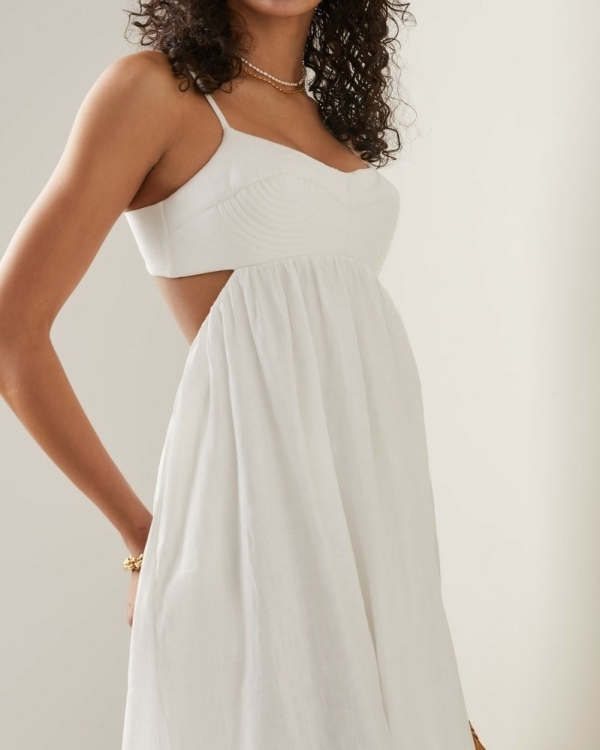 Wedding Dress With Side Cutouts