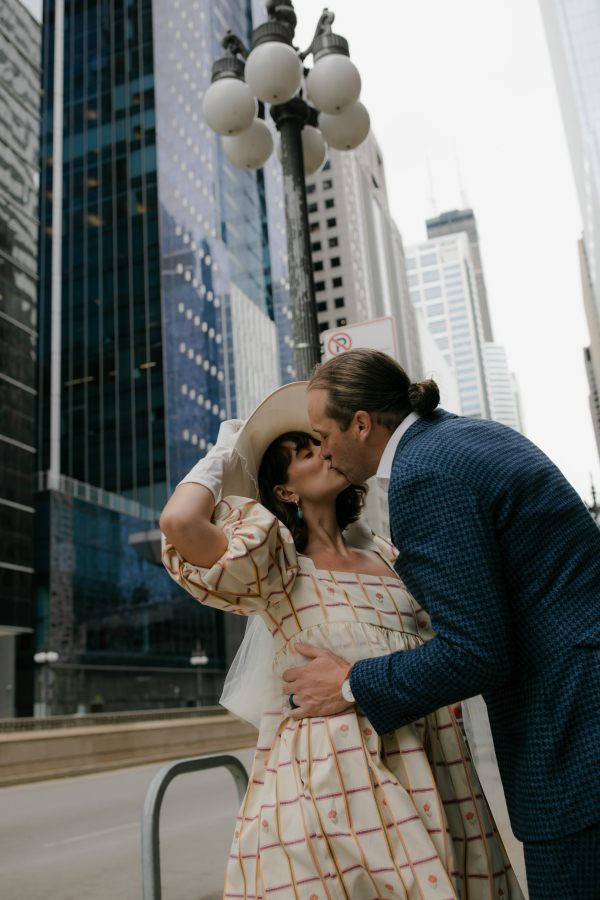 Real Wedding in Chicago: Vintage, Disco and Just the Inner Circle Guest List