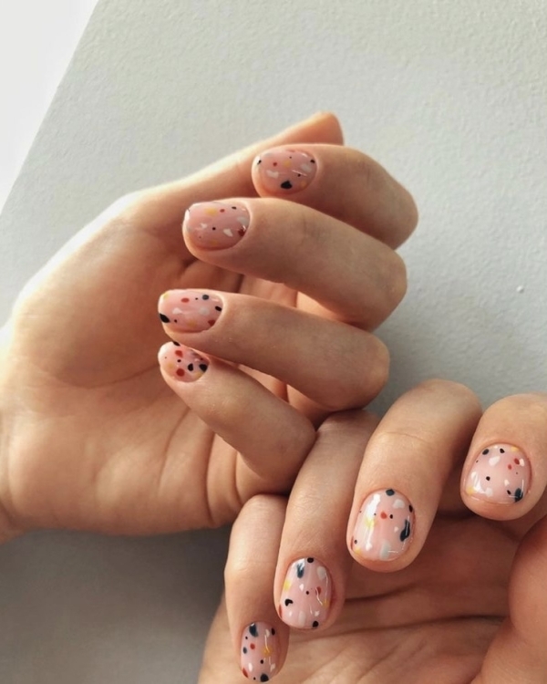 Colorful Manicure for a Wedding | Bridal Colorful Manicure