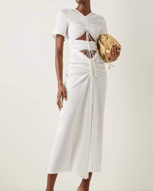 Wedding Dress With Side Cutouts