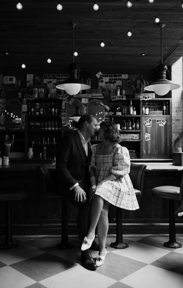 Real Wedding in Chicago: Vintage, Disco and Just the Inner Circle Guest List