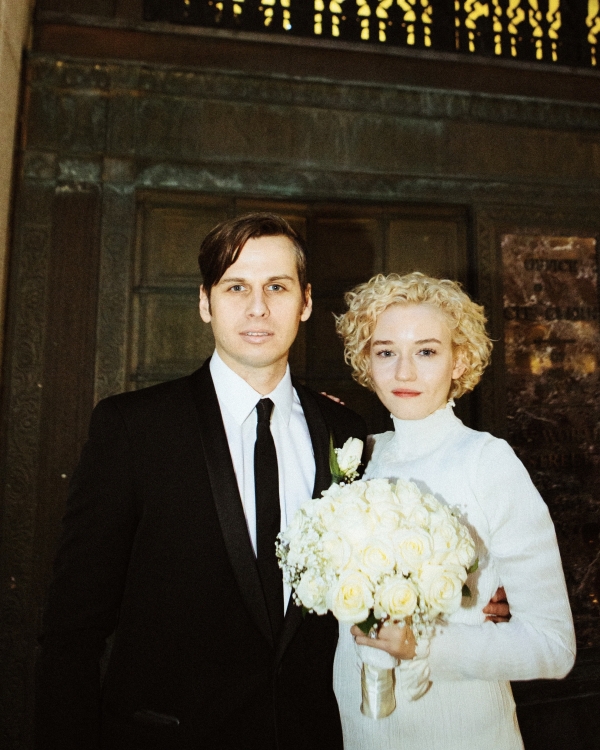 Julia Garner and Mark Foster Wedding | Wedding Dress, Venue, Outfits, Husband