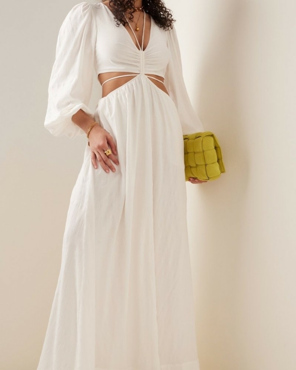 Wedding Dress With Side Cutouts