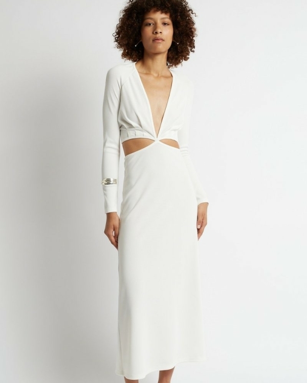 Wedding Dress With Side Cutouts