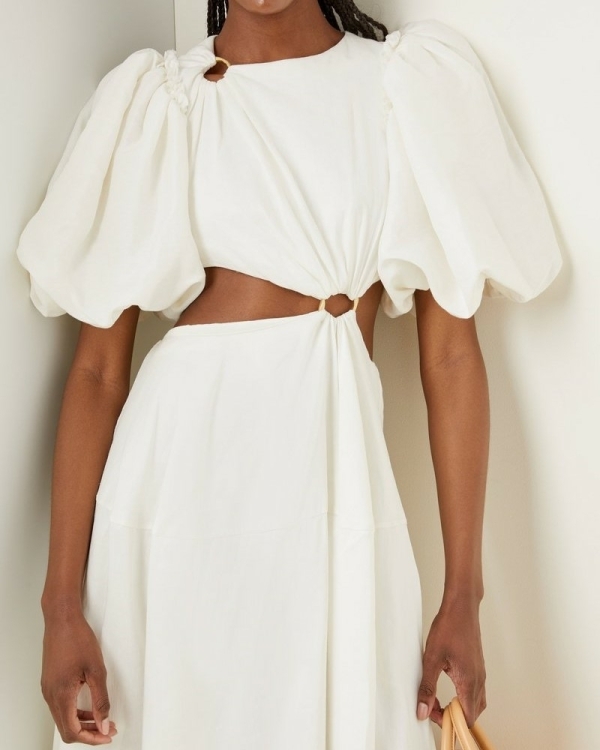 Wedding Dress With Side Cutouts