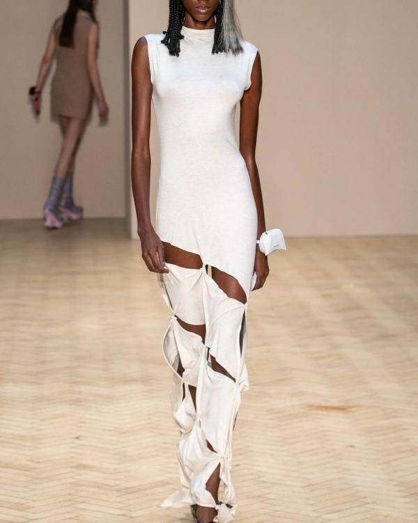 Wedding Dress With Side Cutouts