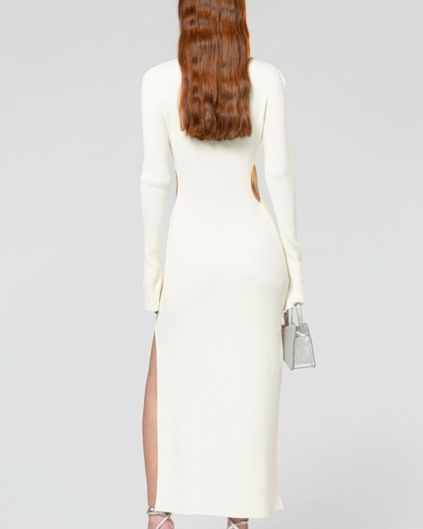 Wedding Dress With Side Cutouts