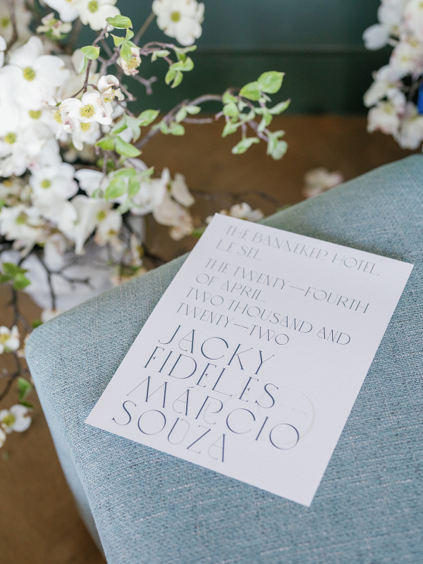 Stylish Indoor Wedding Ceremony