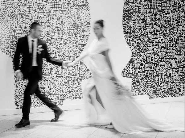 Stylish Indoor Wedding Ceremony