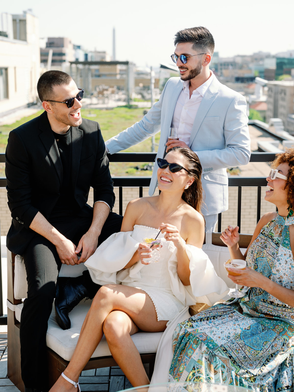 Stylish Indoor Wedding Ceremony