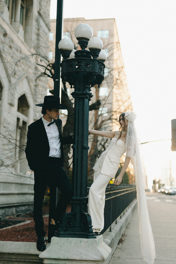 Vintage Wedding Photoshoot in Nashville | Urban Wedding Inspiration