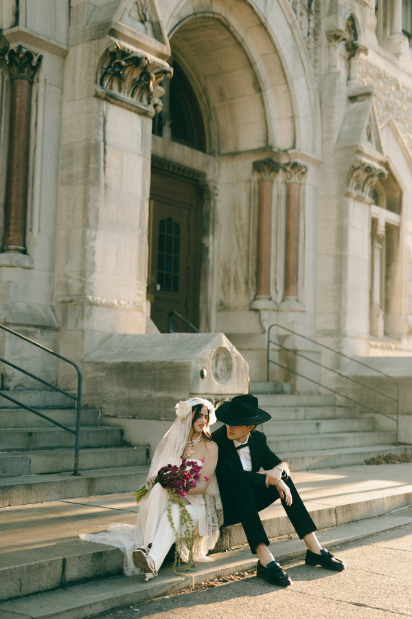 Vintage Wedding Photoshoot in Nashville | Urban Wedding Inspiration