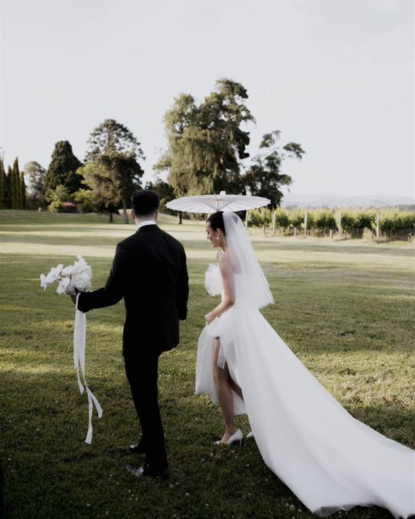 Floral and Pearl Wedding at Stones of the Yarra Valley | Christina & Nicholas Wedding Celebration in Australia