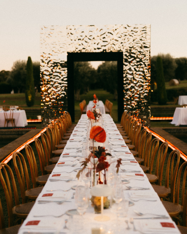 A Bold Cherry Red Wedding Amongst a Spanish Garden Villa