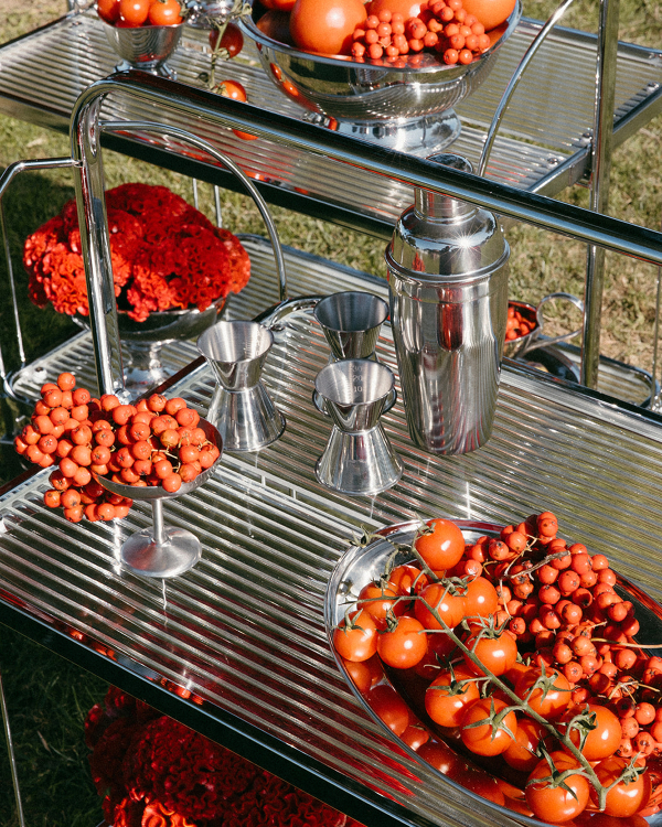 A Bold Cherry Red Wedding Amongst a Spanish Garden Villa