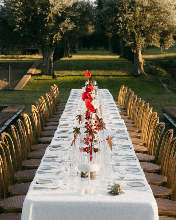 A Bold Cherry Red Wedding Amongst a Spanish Garden Villa