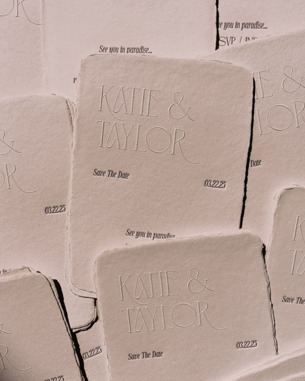 32 Blind Embossed Stationery Ideas for Weddings and Beyond