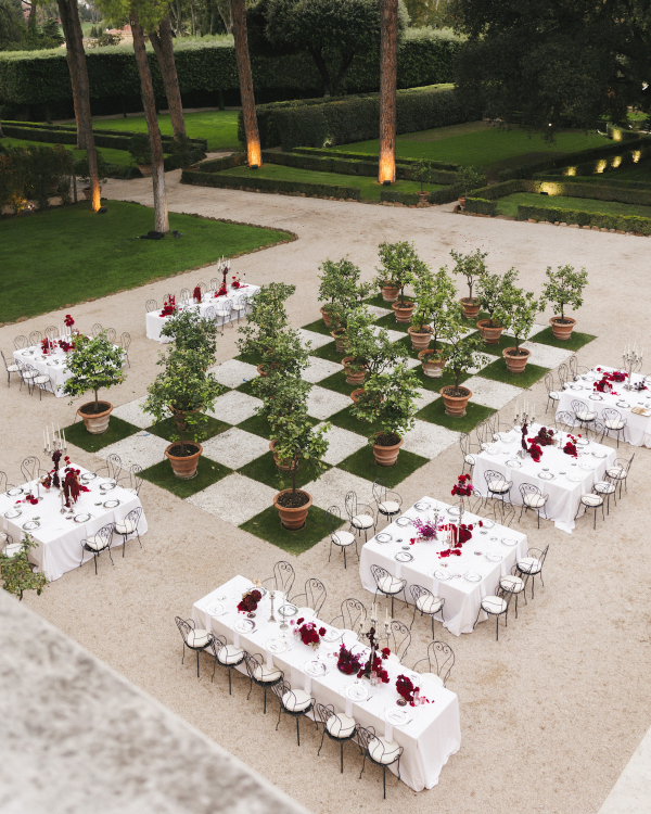 An Elegant & Dreamy Italian Wedding in a Historic Roman Villa