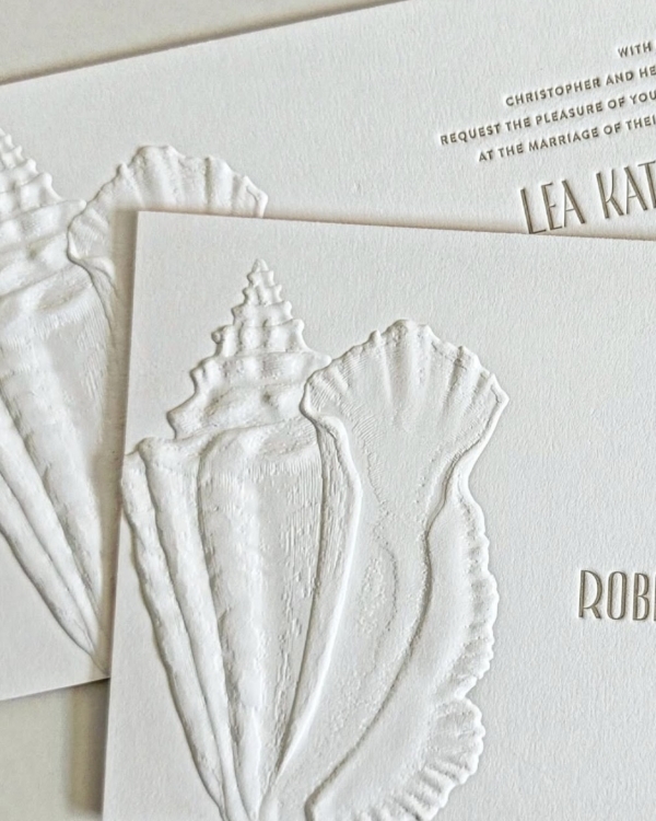 32 Blind Embossed Stationery Ideas for Weddings and Beyond