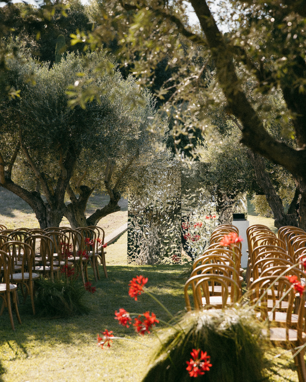A Bold Cherry Red Wedding Amongst a Spanish Garden Villa