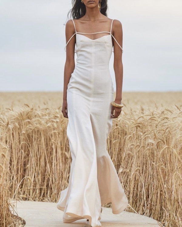 Top 10 White Linen Wedding Dresses for Summer | Stylish Linen Outfits for Weddings