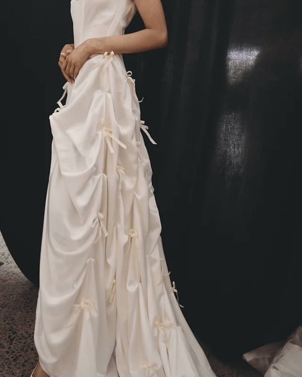 Beautiful and Trendy Wedding Dresses with Draped Details | Draped Bridal Inspiration
