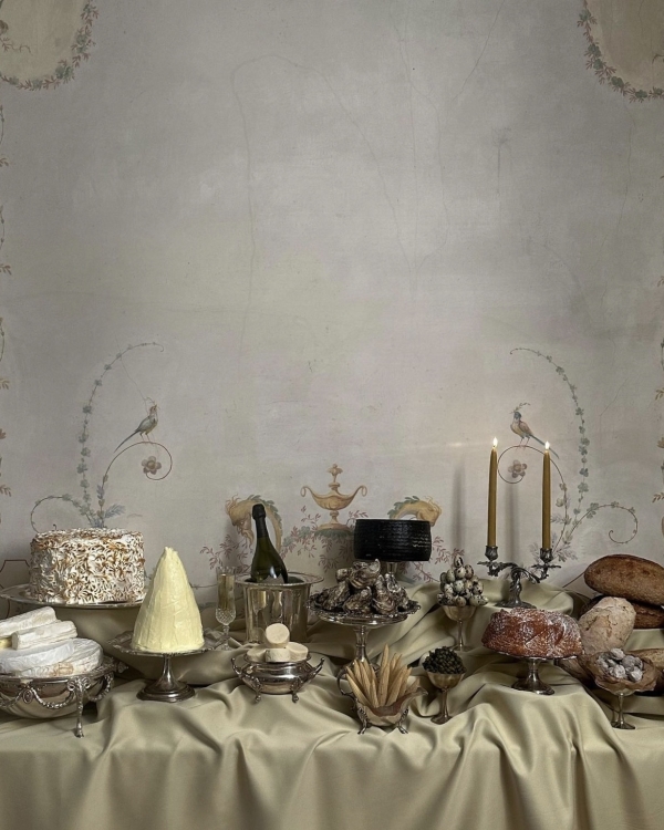 Classical European for Wedding Decor | Draped Fabrics, Candles, and Antique Silverware