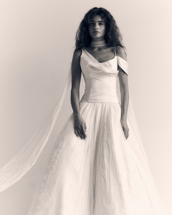Beautiful and Trendy Wedding Dresses with Draped Details | Draped Bridal Inspiration