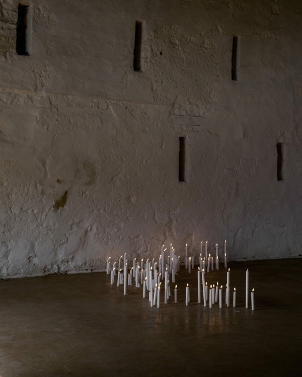 Classical European for Wedding Decor | Draped Fabrics, Candles, and Antique Silverware