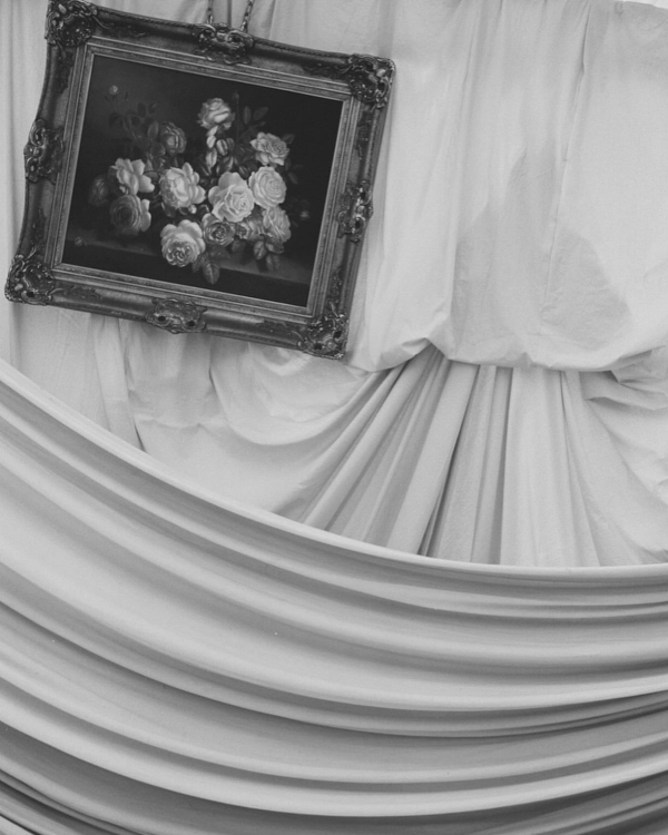 Classical European for Wedding Decor | Draped Fabrics, Candles, and Antique Silverware