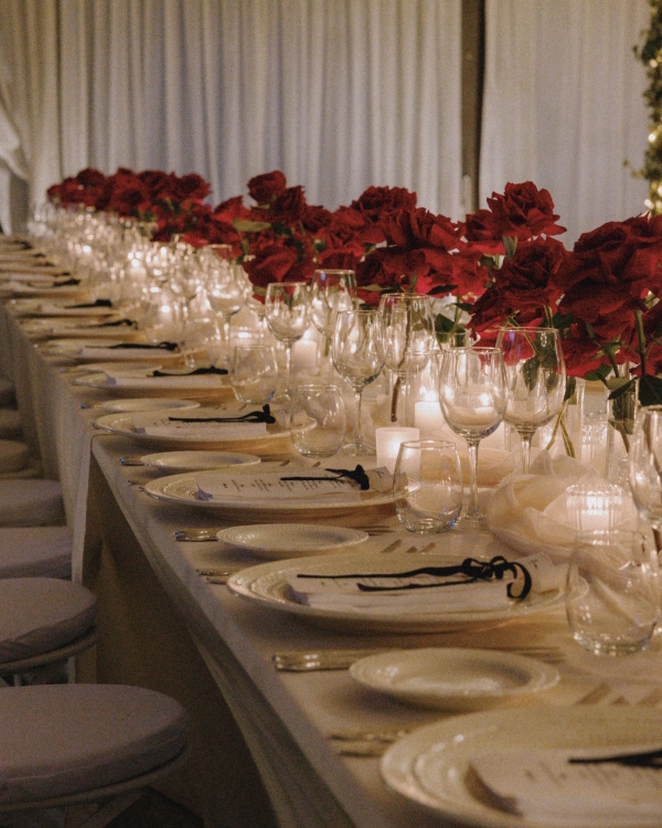 A High Fashion Wedding Laced with Red Roses on the Amalfi Coast, Italy