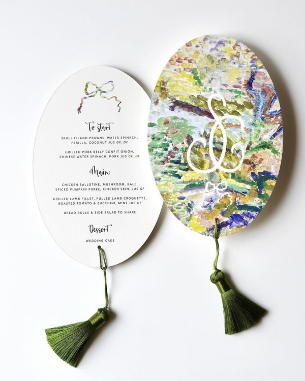 30 Fresh & Stylish Wedding Menu Designs Perfect for Summer